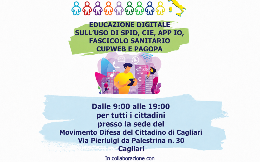 Evento Digitalmentis – Simulazioni con monitor totem – 27/7/26 Educazione Digitale sull’uso di SPID, CIE, App IO, Fascicolo Sanitario Cupweb e PagoPa
