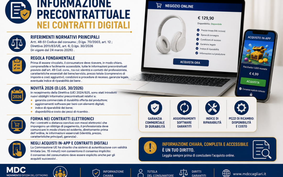 INFORMAZIONE PRECONTRATTUALE NEI CONTRATTI DIGITALI