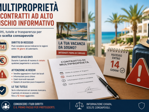 MULTIPROPRIETÀ E CONTRATTI AD ALTO RISCHIO INFORMATIVO