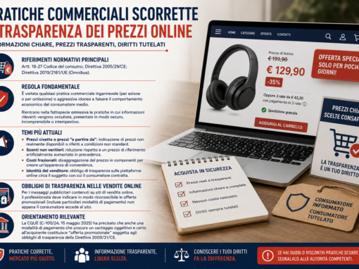 PRATICHE COMMERCIALI SCORRETTE E TRASPARENZA DEI PREZZI ONLINE
