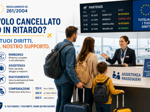 Diritti dei Passeggeri in caso di Cancellazione o Ritardo del Volo – Reg. CE n. 261/2004
