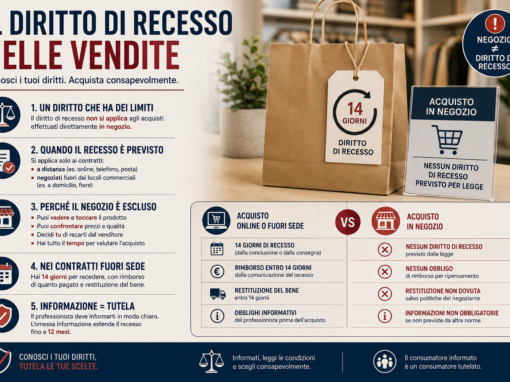 Il Diritto di Recesso nelle Vendite